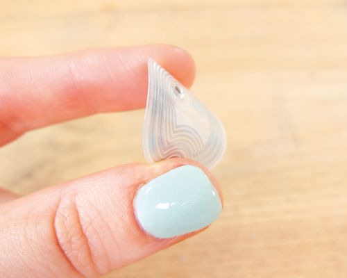 Close up image of an NFC 25mm Garment Spec NTAG213