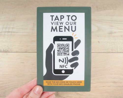 Side view of the NFC NFC Table Cards