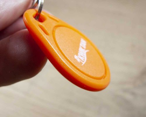 Side view of the NFC Classic NFC Keyfob