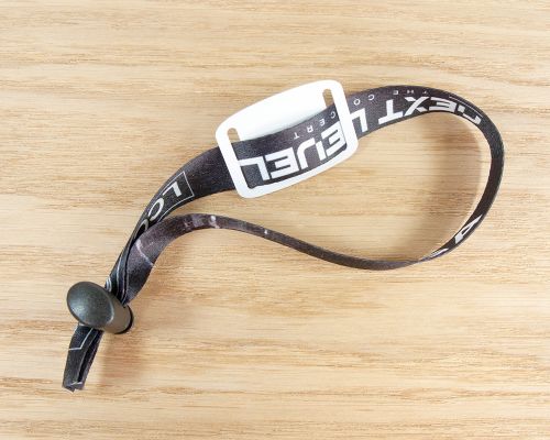 Side view of the NFC NFC Fabric Strap Wristband