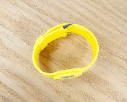 Side view of the NFC Adjustable Watch-Style NFC Wristband