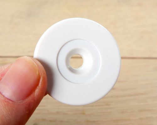 Close up image of an NFC Warehouse Tag White