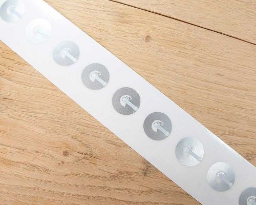 Side view of the NFC 20mm Wet Inlay NTAG213